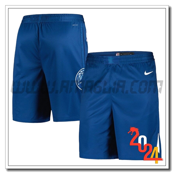 Pantaloncini NBA Minnesota Timberwolves 2024/25 Blu -04
