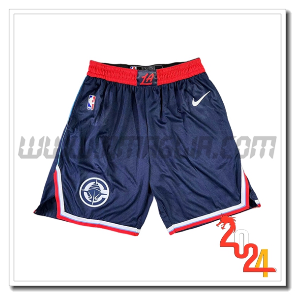 Pantaloncini NBA Los Angeles Clipperss 2024/25 Blu/Rosso