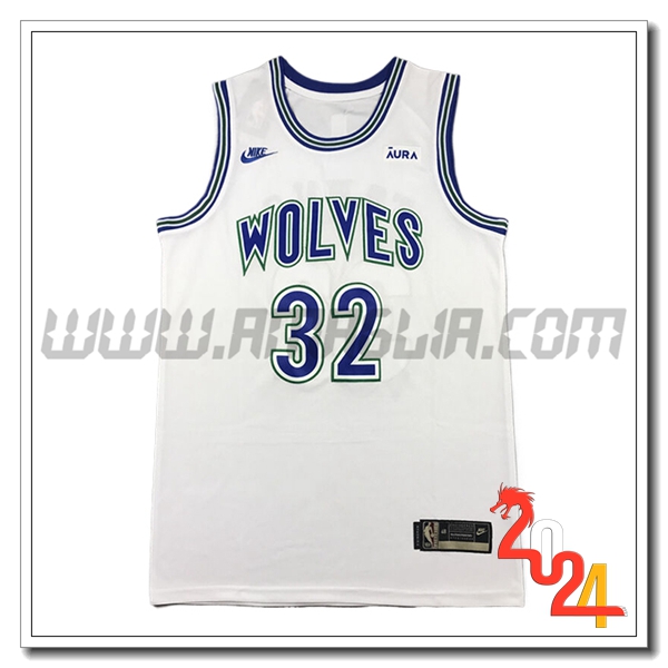 Maglia Minnesota Timberwolves (TOWNS #32) 2024/25 Bianco/Blu