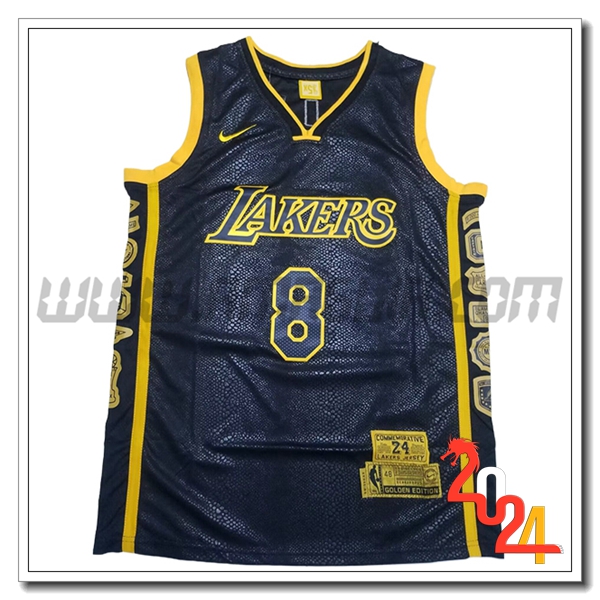 Maglia Los Angeles Lakers (BRYANT #24) 2024/25 Nero/Giallo