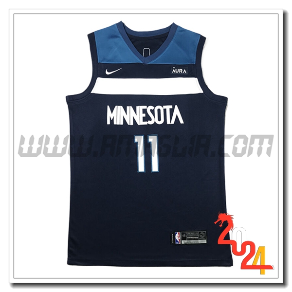 Maglia Minnesota Timberwolves (REID #11) 2024/25 Nero/Blu/Bianco