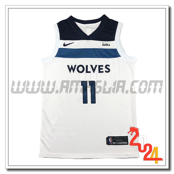 Maglia Minnesota Timberwolves (REID #11) 2024/25 Bianco/Blu/Nero