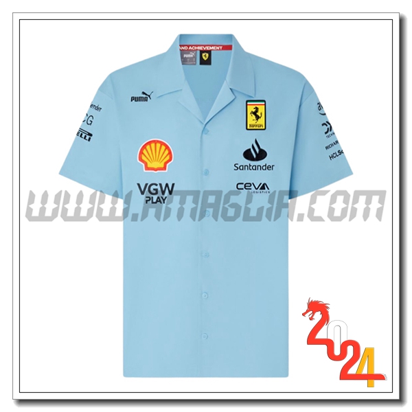 Polo F1 Scuderia Ferrari Team Bianco 2024