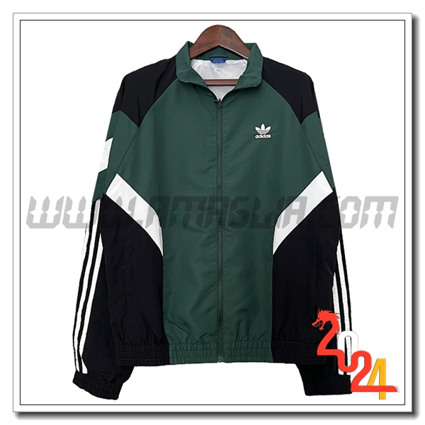 Giacca A Vento Adidas Verde/Nero/Bianco 2024 2025
