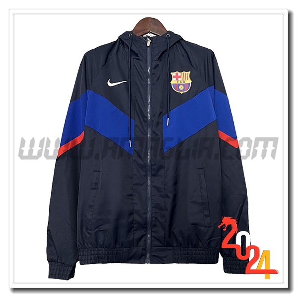 Giacca A Vento FC Barcellona Blu Scuro 2024 2025 -02