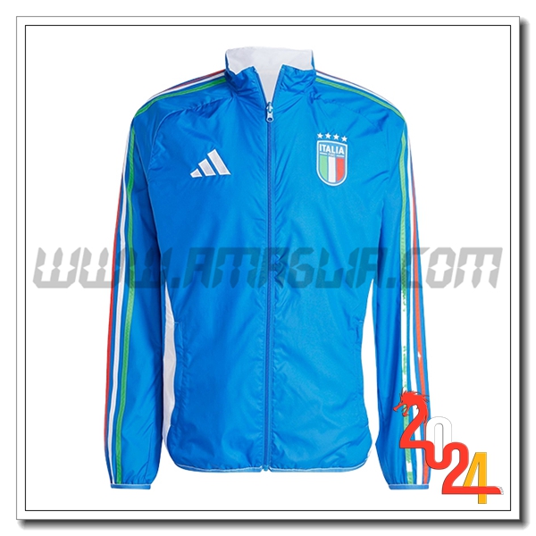 Giacca A Vento Italia Blu 2024 2025
