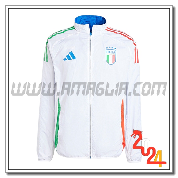 Giacca A Vento Italia Bianco 2024 2025