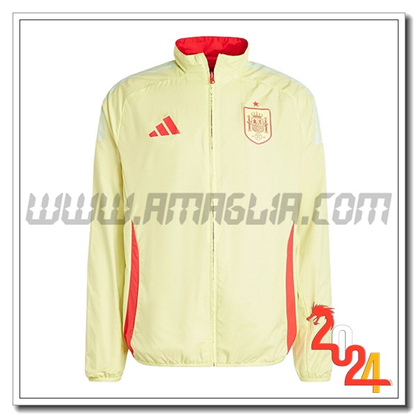 Giacca A Vento Spagna Giallo/Rosso 2024 2025