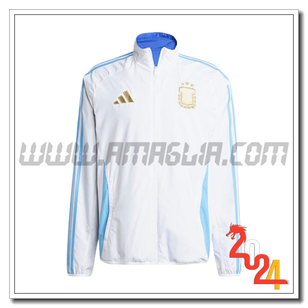 Giacca A Vento Argentina Bianco/Blu 2024 2025