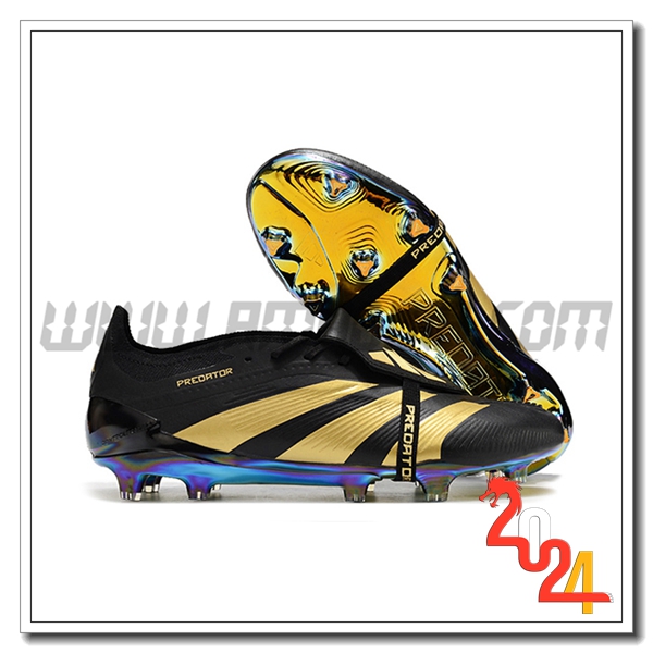 Adidas Scarpe Da Calcio Predator Elite Tongue FG Nero/Giallo