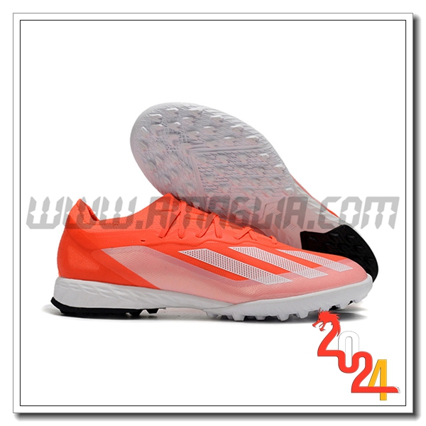 Adidas Scarpe Da Calcio X CRAZYFAST.1 TF BOOTS Arancia/Bianco