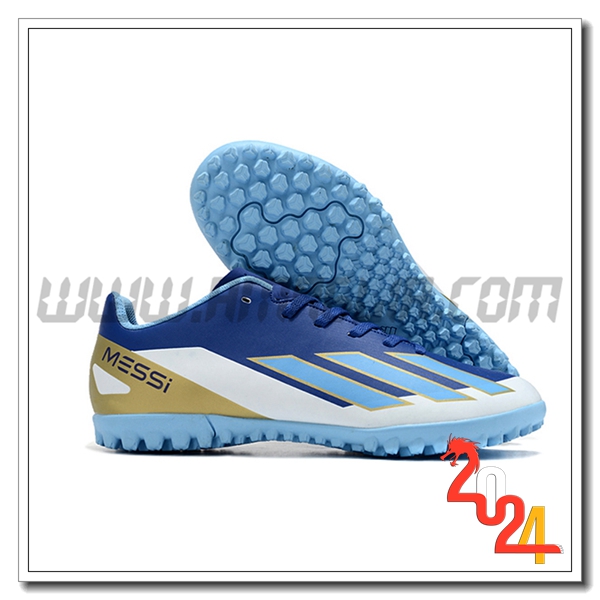 Adidas Scarpe Da Calcio X GHOSTED.4 TF Blu/Bianco/Giallo