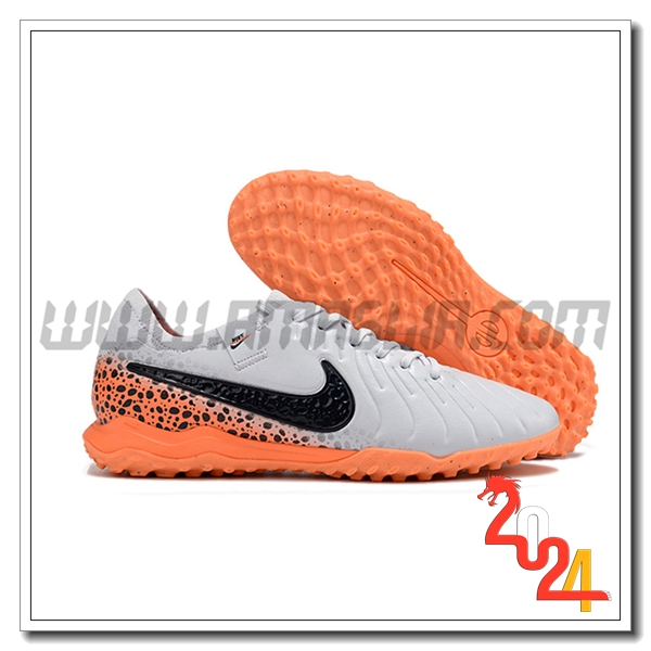 Nike Scarpe Da Calcio Tiempo Legend X PRO TF Bianco/Nero/Arancia -02