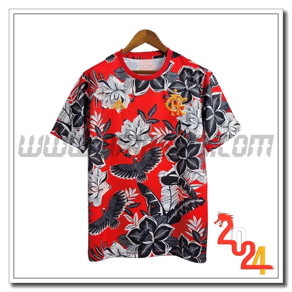 Maglia Calcio Flamengo Edizione speciale 2024 2025 Rosso Nero