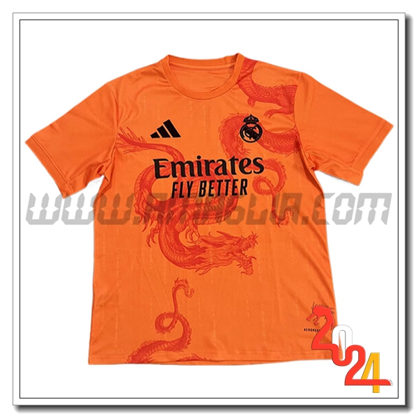 Maglia Calcio Real Madrid Edizione speciale 2024 2025 Arancia