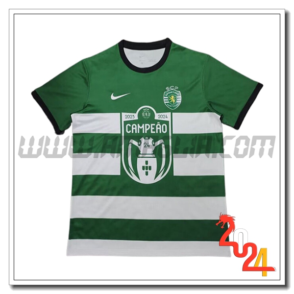 Maglia Calcio Sporting Portugal Special Champion 2024 2025 Verde