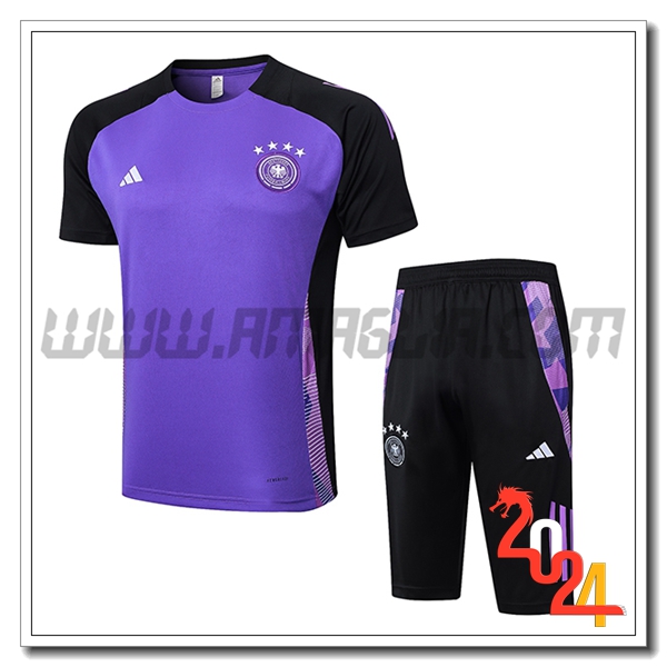 Kit Maglia Allenamento Germania viola/Nero 2024 2025 -02