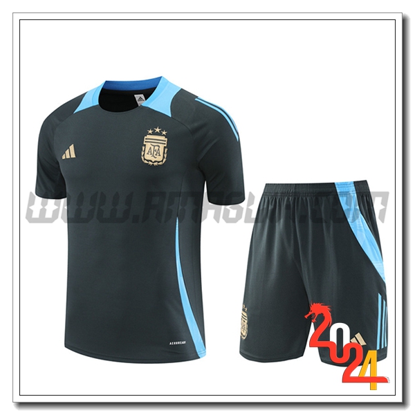 Kit Maglia Allenamento Argentina Grigio/Blu 2024 2025 -02