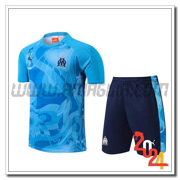 Kit Maglia Allenamento Marsiglia Blu 2024 2025
