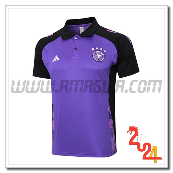 Maglia Polo Germania viola/Nero 2024 2025