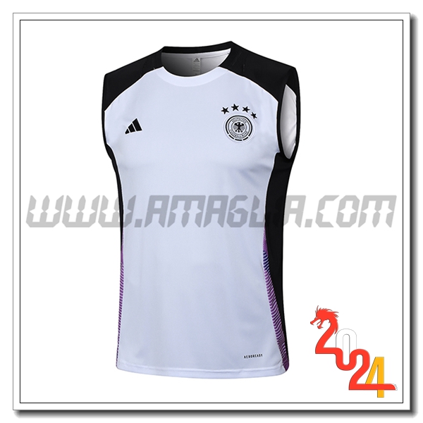 Canotta Allenamento Germania Bianco/Nero/viola 2024 2025