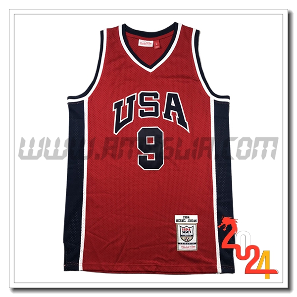 Maglia USA (#9) 2024/25 Rosso/Nero/Bianco