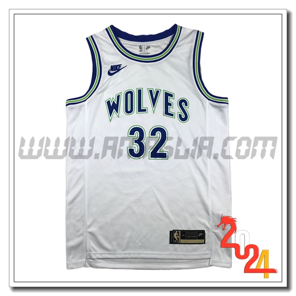Maglia Minnesota Timberwolves (TOWNS #32) 2024/25 Bianco/Blu/Verde