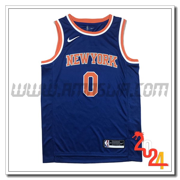 Maglia New York Knicks (DIVINCENZO #0) 2024/25 Blu/Arancia