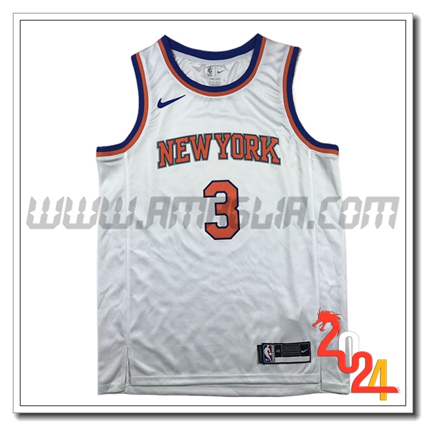 Maglia New York Knicks (HART #3) 2024/25 Bianco/Arancia