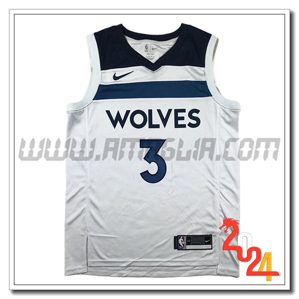 Maglia Minnesota Timberwolves (McDANIELS #3) 2024/25 Bianco/Blu -02