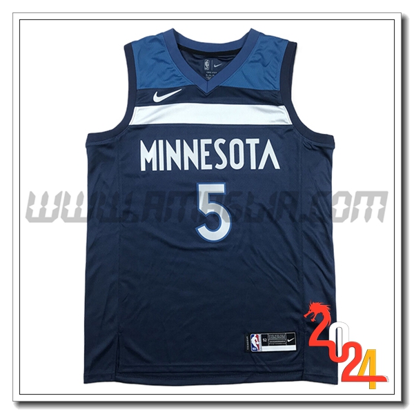 Maglia Minnesota Timberwolves (EDWARDS #5) 2024/25 Blu/Bianco