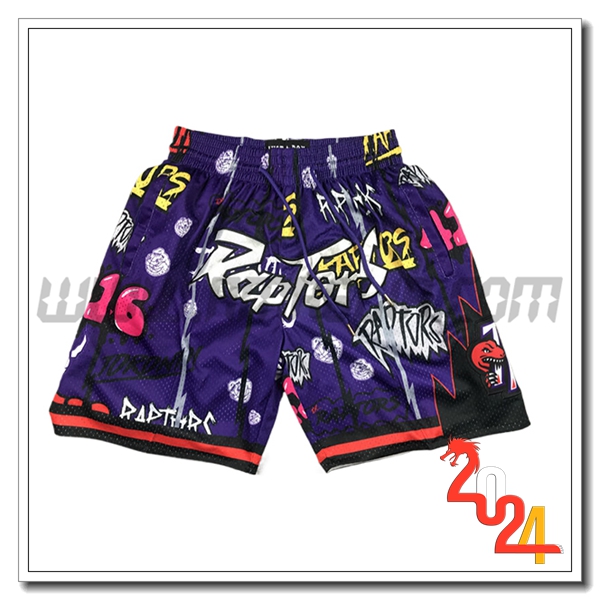 Pantaloncini NBA Toronto Raptors 2024/25 viola