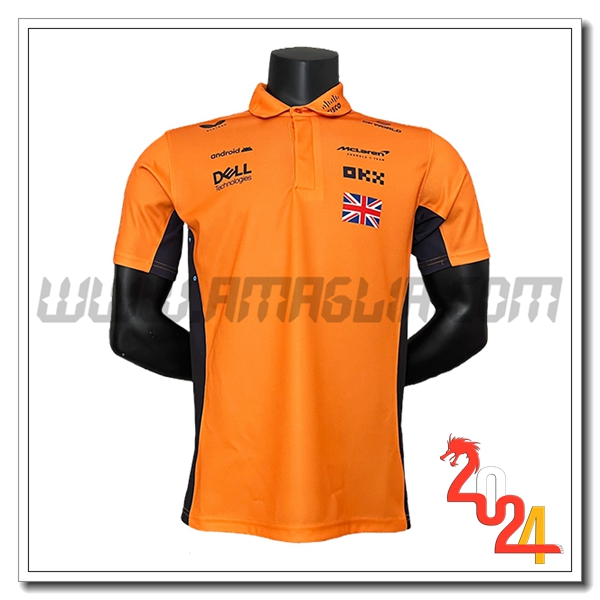 Polo F1 McLaren Team (NORRIS #4) Arancia/Nero 2024