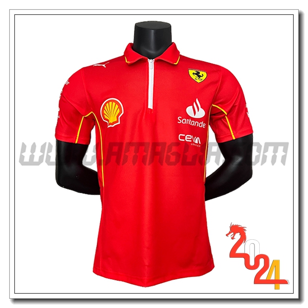 Polo F1 Scuderia Ferrari Team Rosso/Giallo 2024