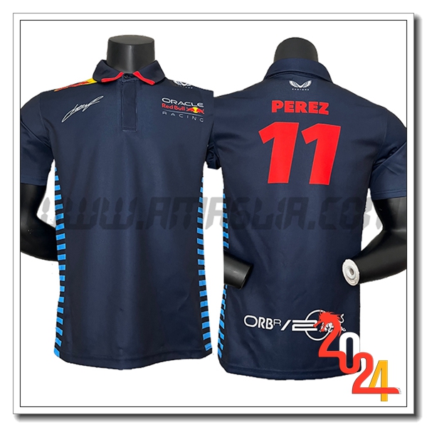 Polo F1 RedBull Racing Team (PEREZ #11) Blu Scuro 2024