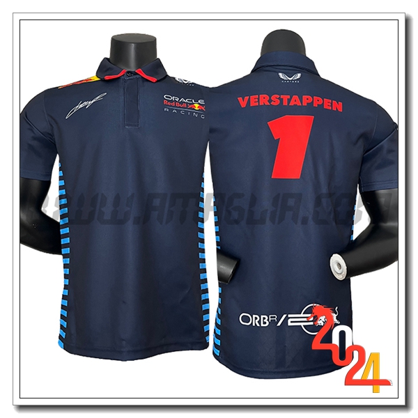 Polo F1 RedBull Racing Team (VERSYAPPEN #1) Blu Scuro 2024