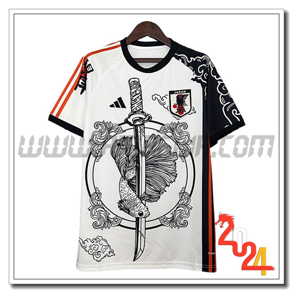 Maglia Squadra Giappone Edizione speciale 2024 2025 Bianco Nero