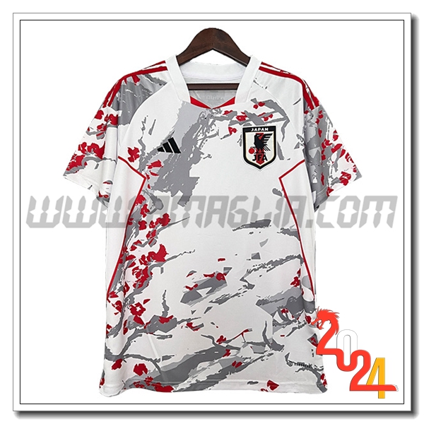 Maglia Squadra Giappone Edizione speciale 2024 2025 Bianco