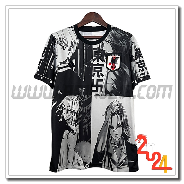 Maglia Squadra Giappone Edizione speciale 2024 2025 Nero Grigio