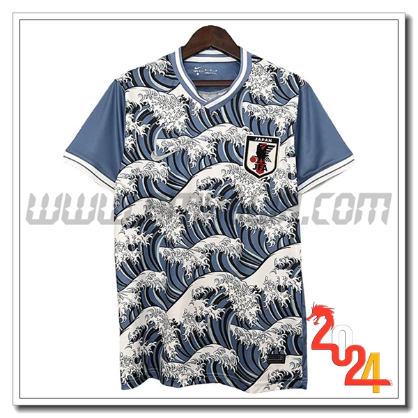 Maglia Squadra Giappone Edizione speciale 2024 2025 Bleu/Blanc