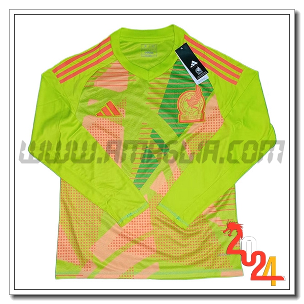 Maglia Squadra Portiere Messico Maniche lunghe 2024 2025 Verde