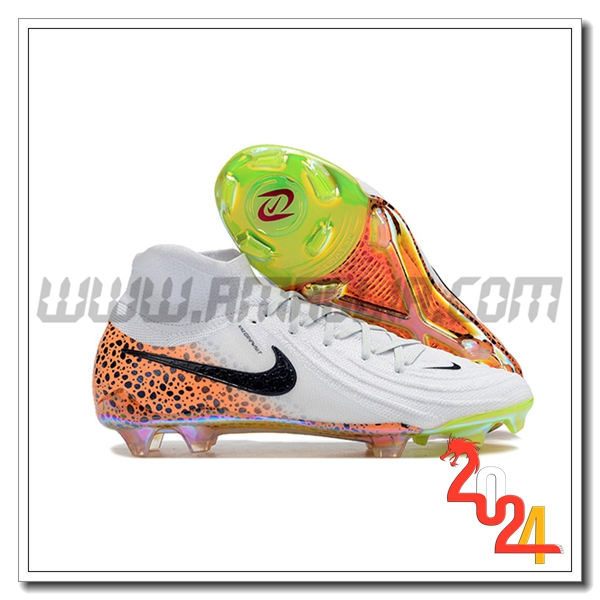 Nike Scarpe Da Calcio Phantom Luna Elite NU FG Bianco/Nero/Arancia -02