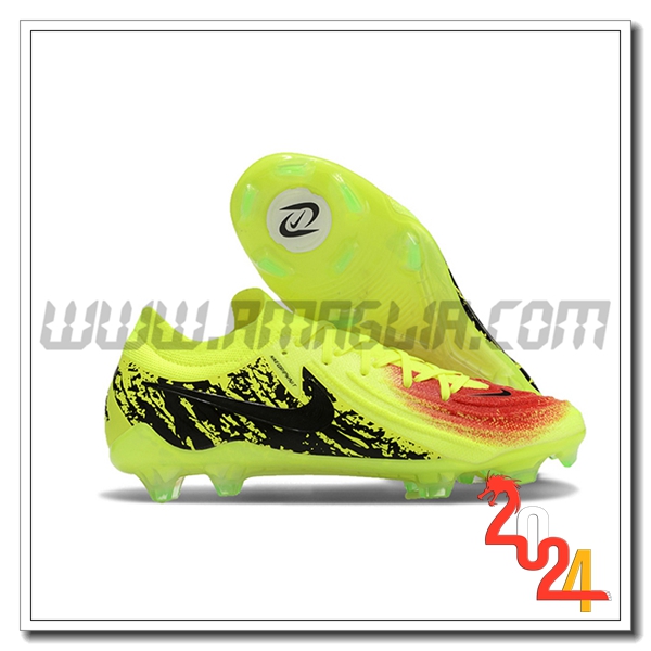 Nike Scarpe Da Calcio Phantom Luna Elite NU FG Nero/Verde/Rosso