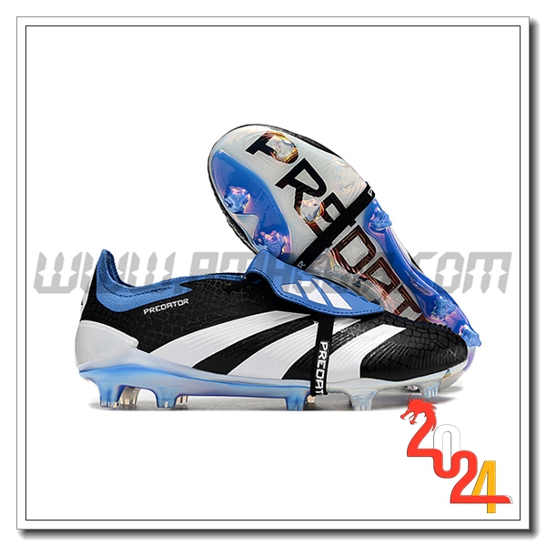 Adidas Scarpe Da Calcio Predator Elite Tongue FG Bianco/Nero/Blu