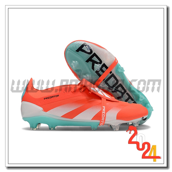 Adidas Scarpe Da Calcio Predator Elite Tongue FG Bianco/Arancia
