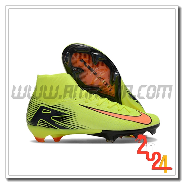 Nike Scarpe Da Calcio Air Zoom Mercurial Superfly IIX Elite FG Verde/Nero/Arancia