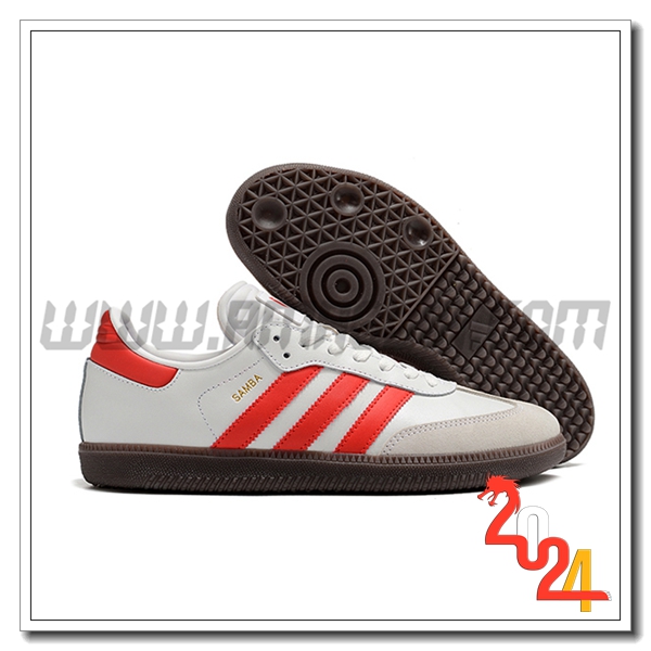 Adidas Scarpe Da Calcio SAMBA MESSI INDOOR BOOTS Bianco/Grigio/Rosso