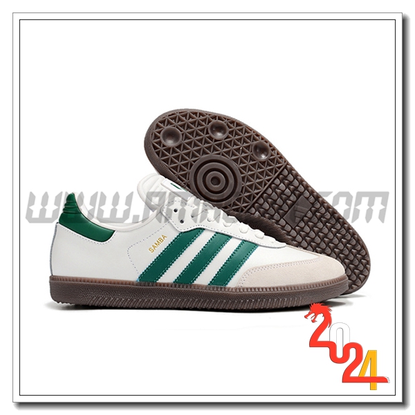 Adidas Scarpe Da Calcio SAMBA MESSI INDOOR BOOTS Bianco/Grigio/Verde