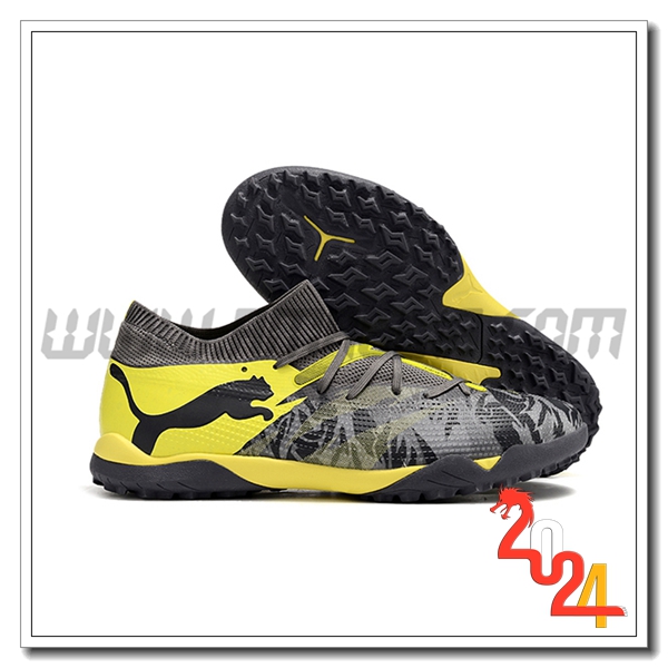 PUMA Scarpe Da Calcio FUTURE 7 ULTIMATE TF Nero/Grigio/Giallo