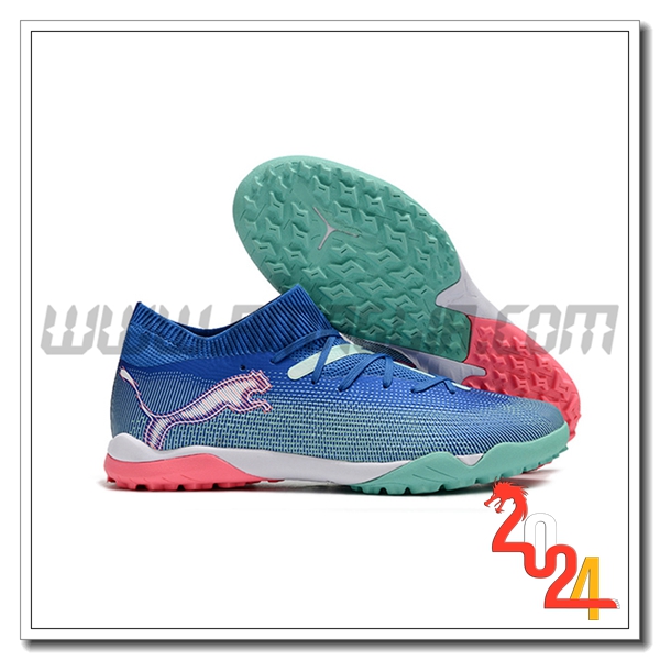PUMA Scarpe Da Calcio FUTURE 7 ULTIMATE TF Blu/Verde/Rosa